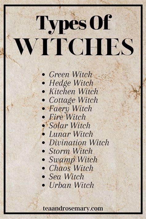 Diverse witch variety
